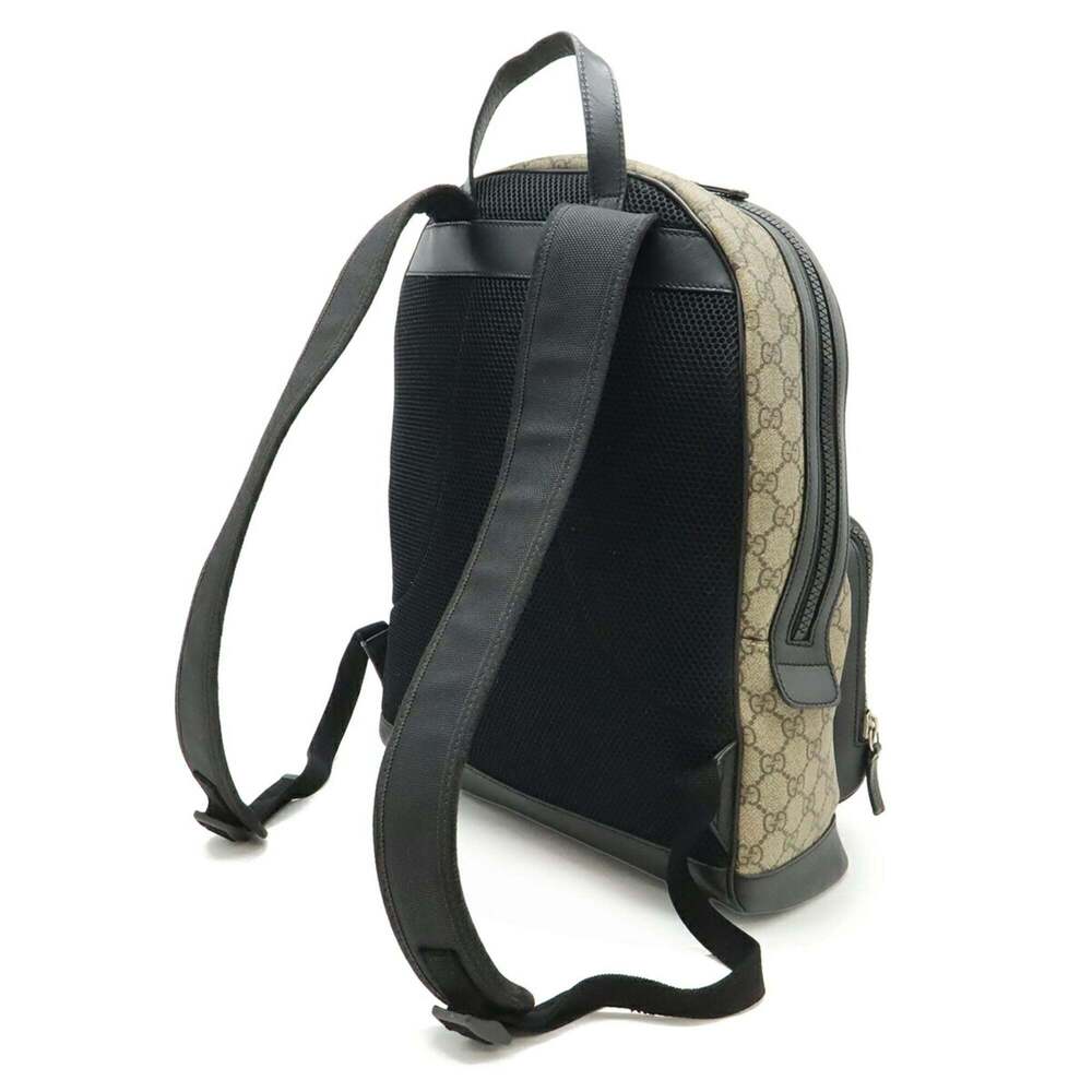 GUCCI Authentic Black Leather Backpack - Picture 3 of 10